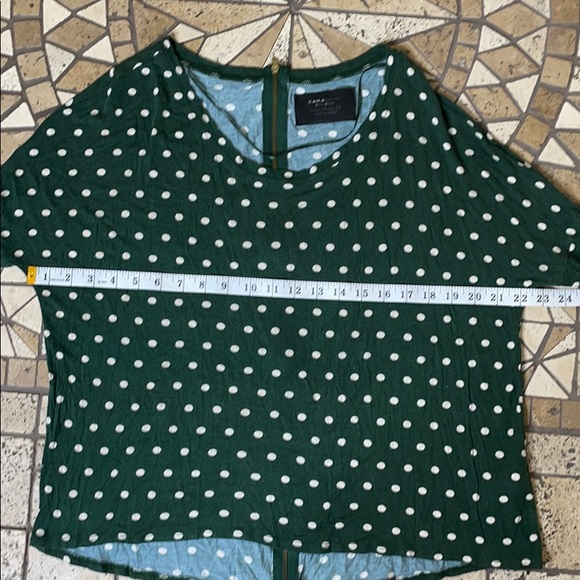 Zara Basic Special Edition Polka Dot Top M - Picture 10 of 14